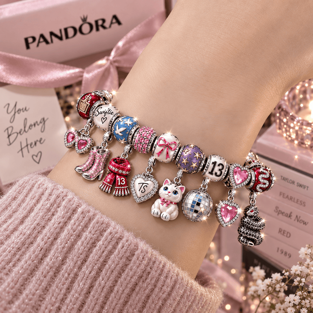 TLSW Silver Charm Bracelet Set NTTB