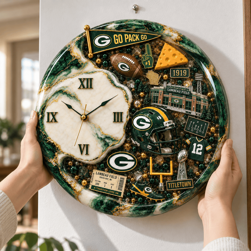 Premium GBP Statement 3D Decorative Wall Clock DNBN