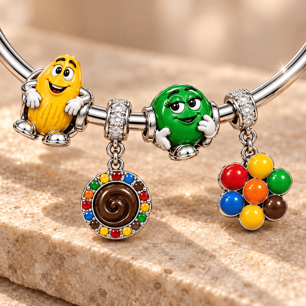 MM Silver Charm Bracelet Set TMH