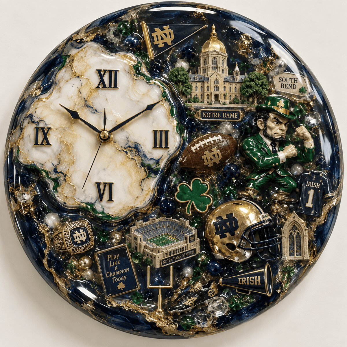 Premium NDFI Statement 3D Decorative Wall Clock HTTT