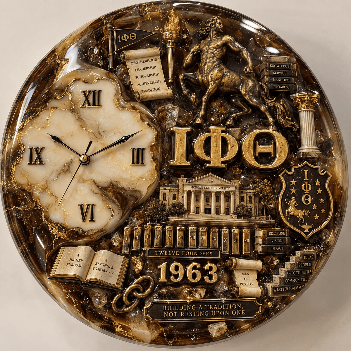 Premium IPT Statement 3D Decorative Wall Clock HTTT